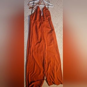 NWOT Forever 21 Burnt Orange Jumpsuit [L]